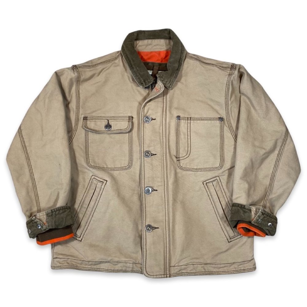 Vintage 2000s Tan Canvas Barn Jacket  by Gap Kids